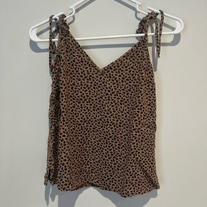 Abercrombie & Fitch Brown Leaf Print Camisole